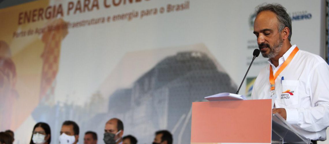 José Firmo, CEO do Porto do Açu. Porto do Açu e GNA anunciam investimentos de R$ 6 bilhões em infraestrutura e energia. Divulgação